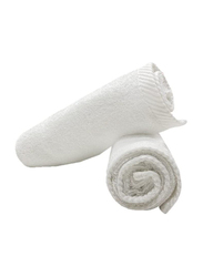 BYFT Iris Twill Hem 100% Cotton Hand Towel, 50 x 80cm, White