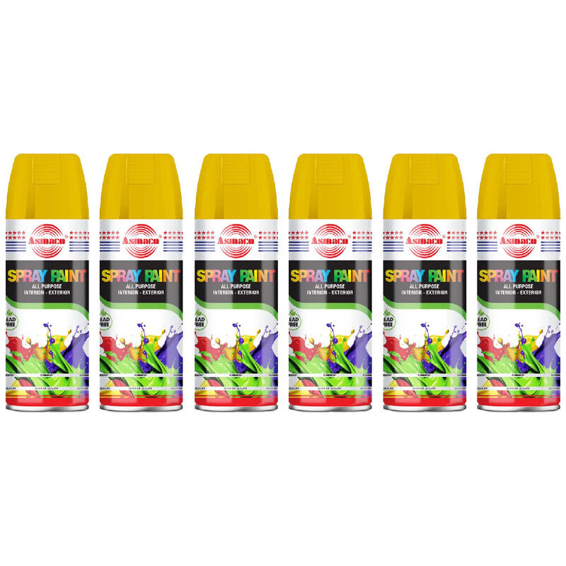 

Asmaco Spray Paint - Honey Yellow - 400 Ml - Set of 06