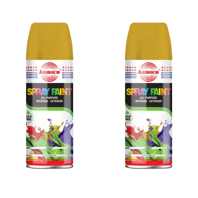 

Asmaco Spray Paint - Rust - 400 Ml - Set of 02