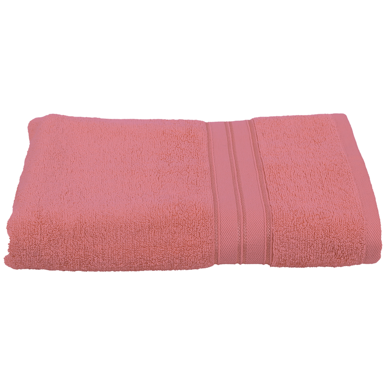 BYFT Home Trendy (Pink) Premium Bath Sheet  (90 x 180 Cm - Set of 1) 100% Cotton Highly Absorbent, High Quality Bath linen with Striped Dobby 550 Gsm