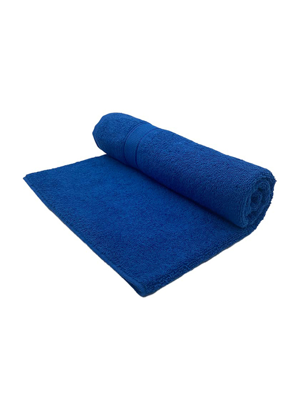 BYFT Daffodil 100% Cotton Bath Towel, 70 x 140cm, Royal Blue