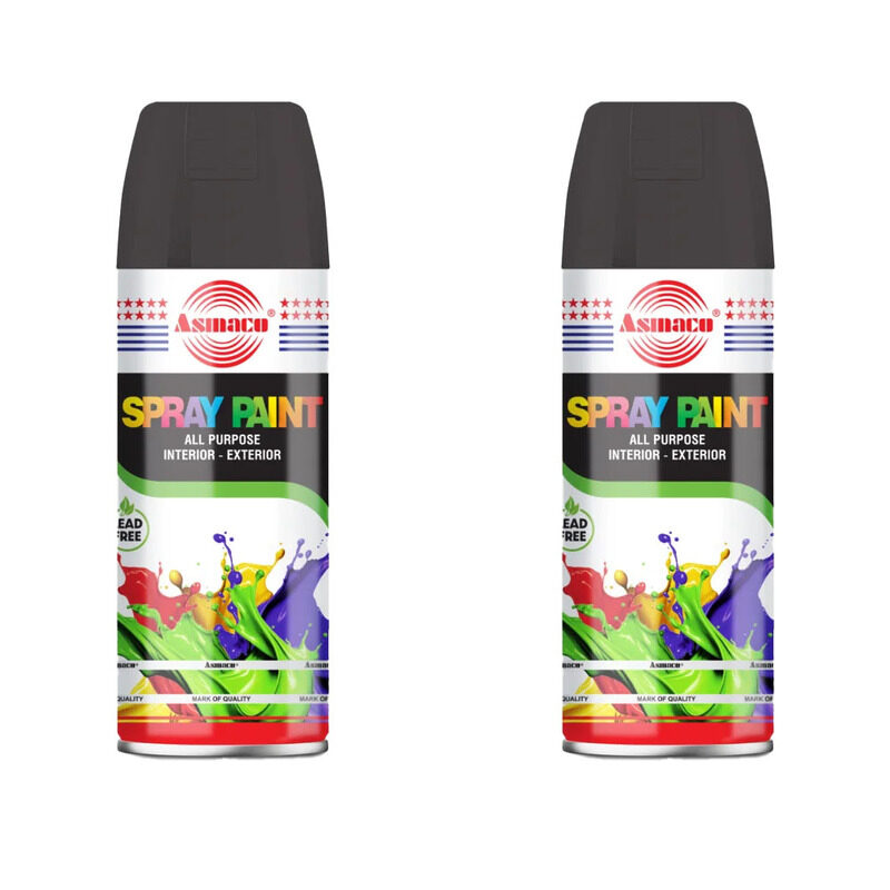 

Asmaco Spray Paint - Matt Black - 400 Ml - Set of 02