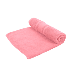 BYFT Home Castle (Pink) Premium Bath Sheet  (90 x 180 Cm - Set of 1) 100% Cotton Highly Absorbent, High Quality Bath linen with Diamond Dobby 550 Gsm