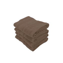 BYFT Home Castle (Beige) Premium Hand Towel  (50 x 90 Cm - Set of 4) 100% Cotton Highly Absorbent, High Quality Bath linen with Diamond Dobby 550 Gsm