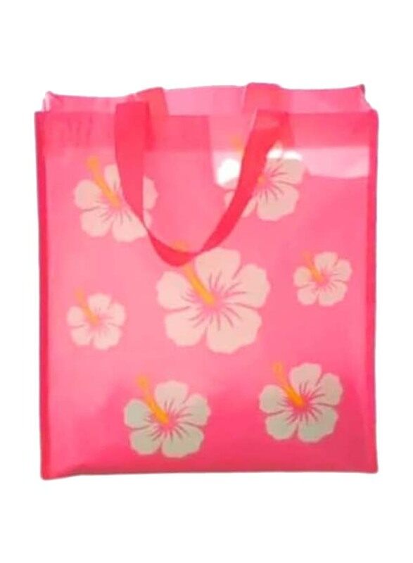 

Freds Swim Academy Hibiscus Flower Design Beach Bag, Small, Pink