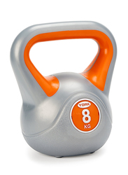York Fitness DB2190 Kettle Bell, 8KG, Grey/Orange