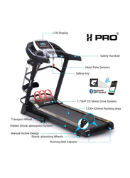 H Pro 2HP Electric Treadmill with Massager, HM793, Black