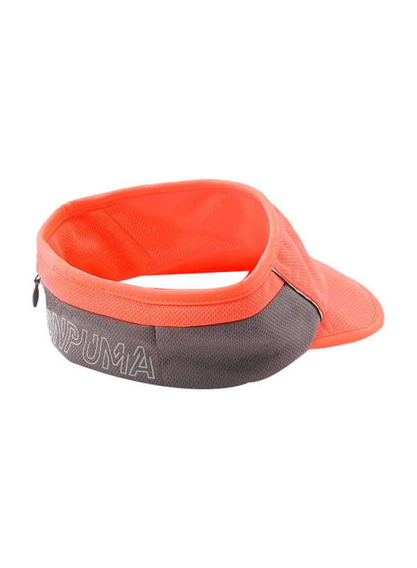 Puma Headband Running Visor Unisex, Small-Medium, Orange