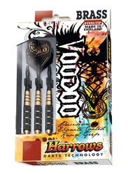Harrows 3-Piece Voodoo Dart Set, 23gm, B104, Black/Gold