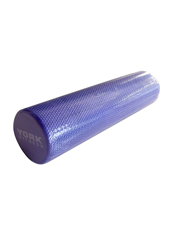 York Fitness Full Textured Surface Foam Roller, 60241, 60cm, Purple