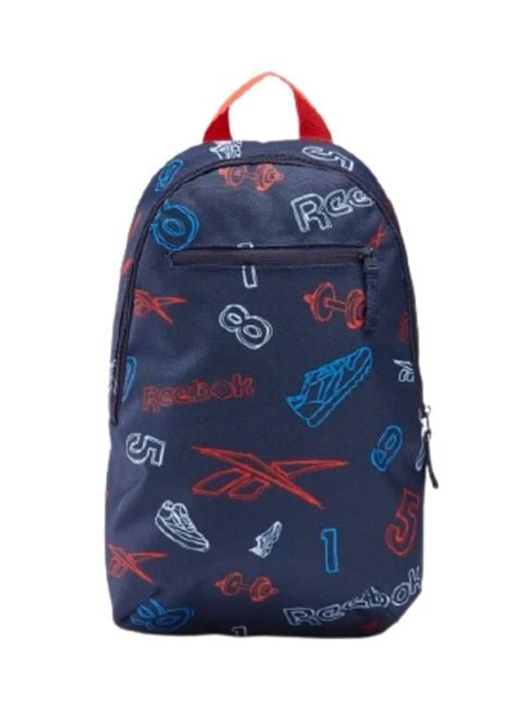 Reebok All Over Print Small Backpack Bag for Kids Unisex, GD1022, Blue