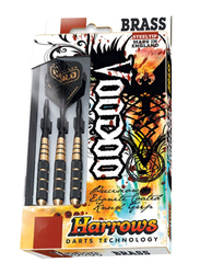 Harrows 3-Piece Voodoo Dart Set, 21gm, B104, Black/Gold