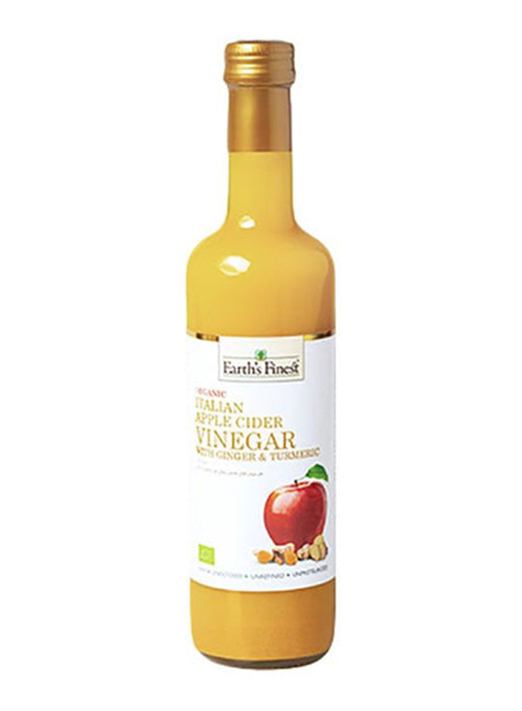 Earth's Finest Organic Apple Cider Vinegar Ginger & Turmeric, 500ml