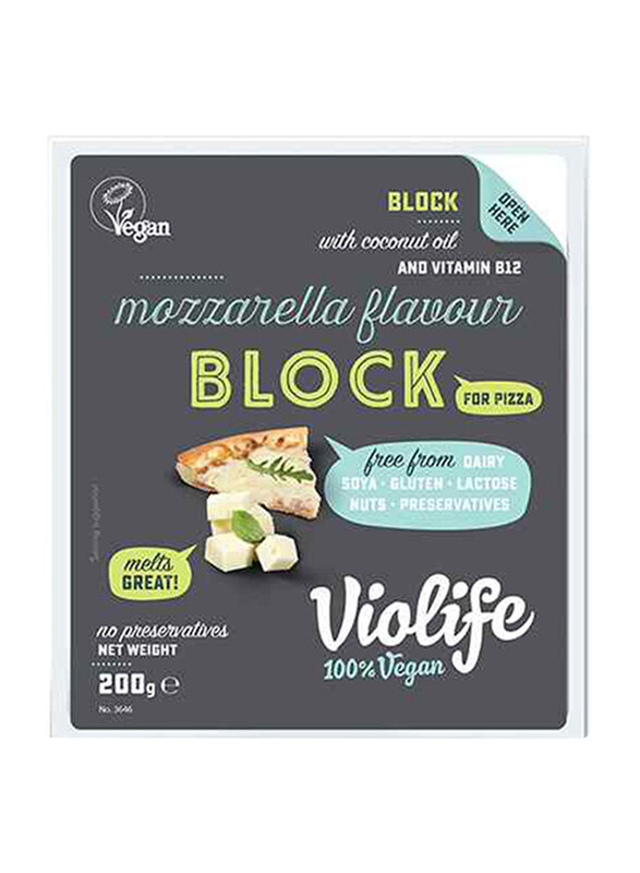 

Violife Organic Mozzarella Pizza Block, 200g