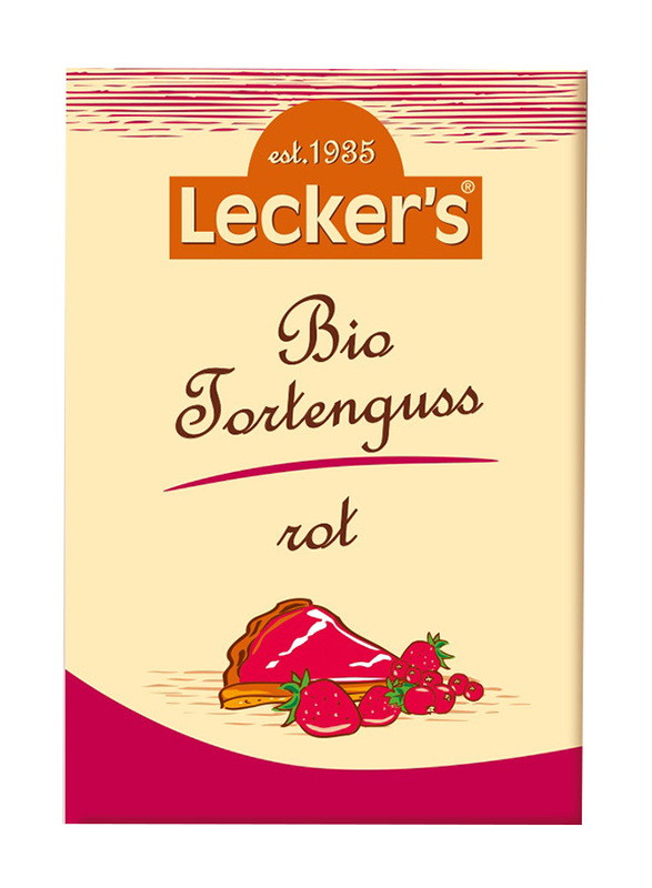 Lecker's Organic Cake Glazing Red, 2 x 15g