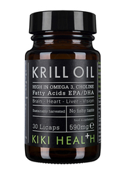 Kiki Health Krill Oil Food Supplement, 30 Licaps
