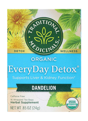 Traditional Medicinals Organic Everyday Detox Dandelion Tea, 16 Tea Bags