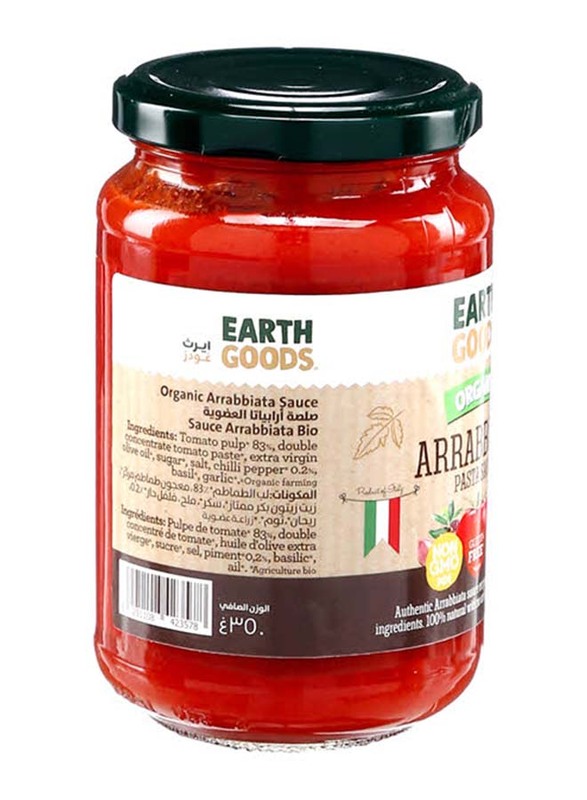 Earth Goods Organic Arrabiata Sauce, 350g