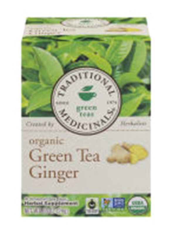 

Traditional Medicinals Organic Ginger Green Tea, 16 Tea Bags