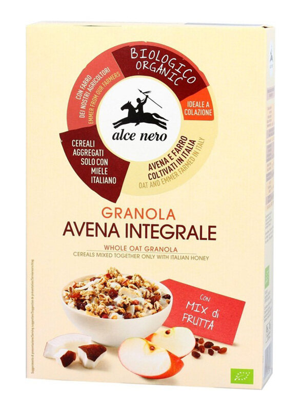 Alce Nero Organic Granola with Mixed Fruit, 300g