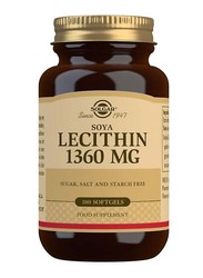 Solgar Lecithin Softgels, 1360mg, 100 Capsules