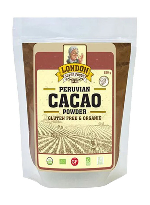 London Super Foods Peruvian Gluten Free Cacao Powder, 250g