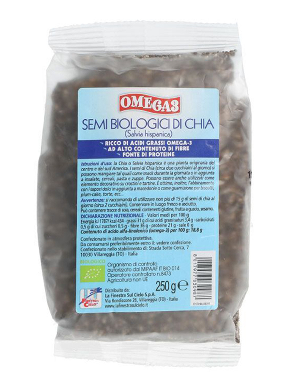 La Finestra Organic Chia Seeds, 250g