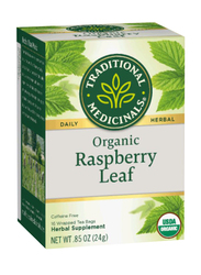 Traditional Medicinals Organic Raspberry Leaf Tea, 16 Tea Bags