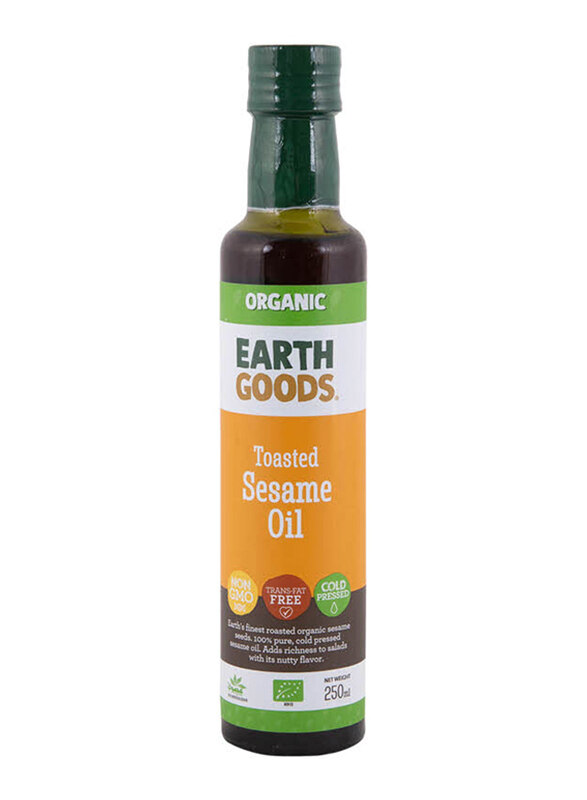 

Earth Goods Organic Toasted Sesame Oil, 250ml