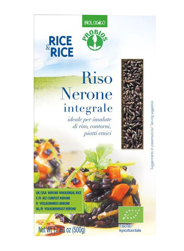 Probios Organic Rice & Rice Whole Black Rice, 500g
