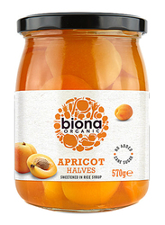 Biona Organic Apricot Halves in Rice Syrup, 570g