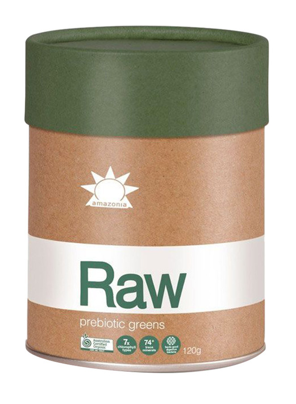 Amazonia Organic Raw Prebiotic Greens, 120g