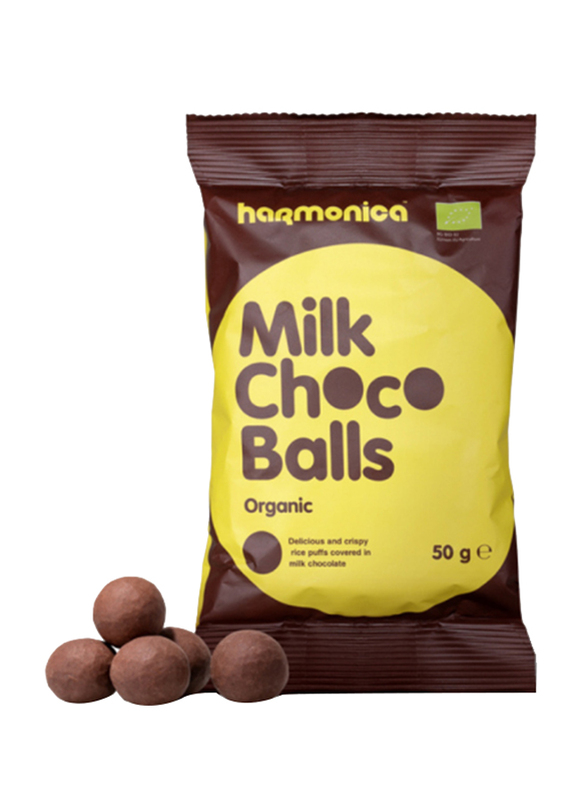 Harmonica Organic Rice Chocolate Milk Puff, 50g