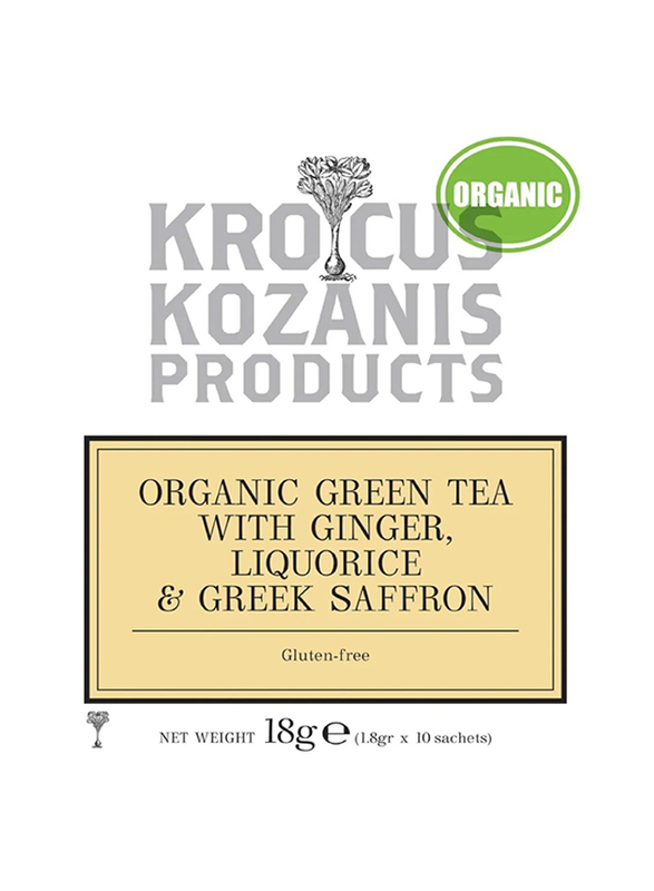 Nabta Krocus Kozanis Organic Herbal Tea with Ginger, Liquorice, 18gm
