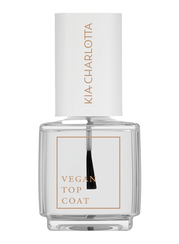 Kia Charlotta Vegan Top Coat, 11ml, Transparent