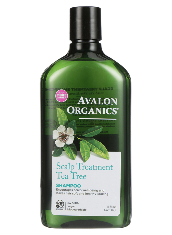 Avalon Organics Scalp Treatment Tea Tree Shampoo for Sensitive Scalps, 11oz