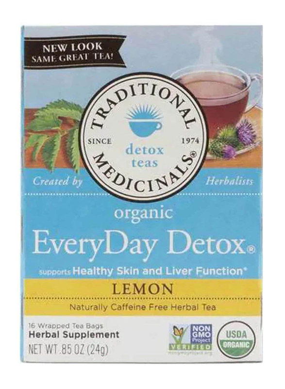 Traditional Medicinals Organic Everyday Detox Lemon Tea, 16 Tea Bags