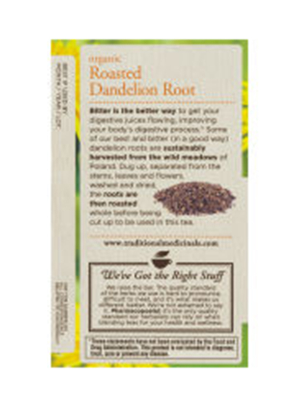 Traditional Medicinals Organic Roasted Dandelion Root Tea, 16 Tea Bags