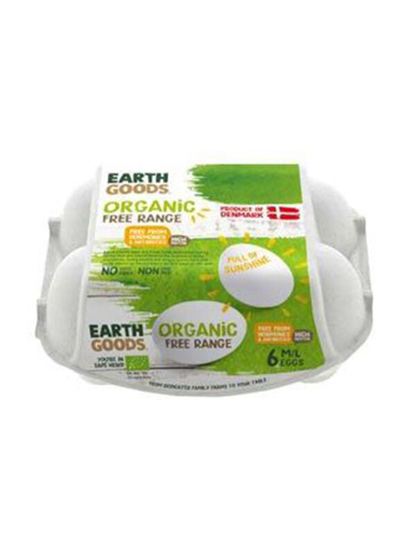 

Earth Goods Organic Eggs, 6 Pieces
