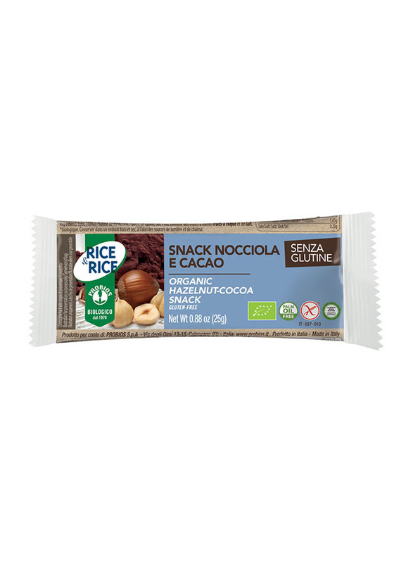 Probios Organic Rice Snack Filled with Hazelnut, 25g