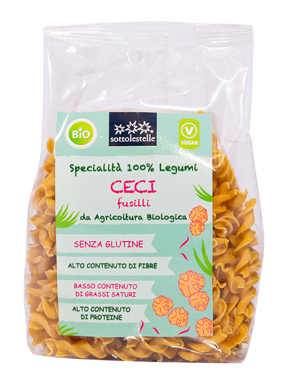 Sottolestelle Organic 100% Chickpeas Fusilli, 250g