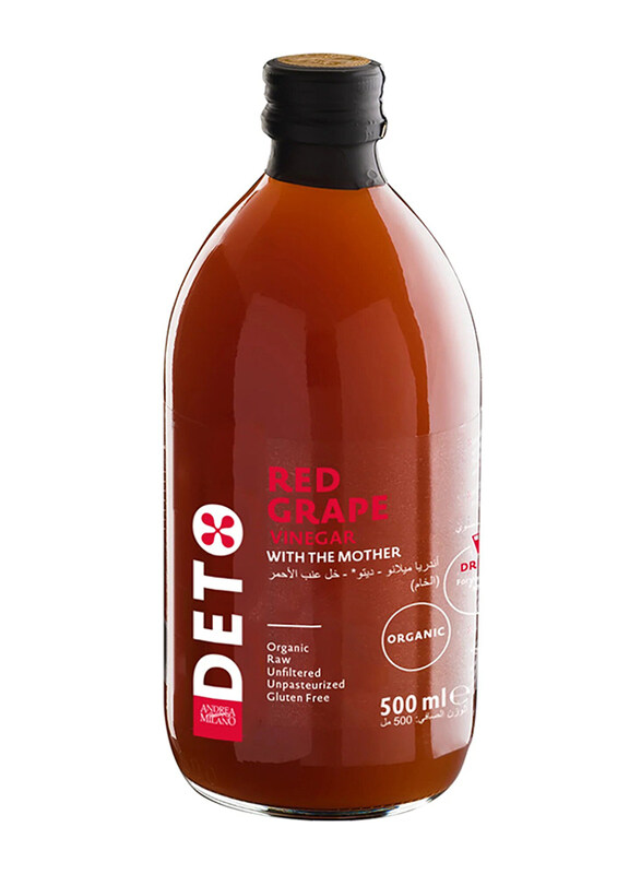 

Andrea Milano Deto Organic Red Grape Vinegar, 500ml