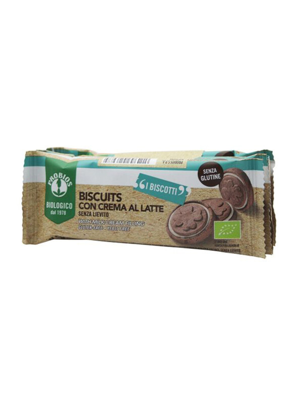 

Probios Organic Biscuits with Milk Cream Filling,4 x 24g