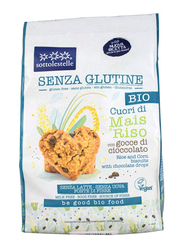 Sottolestelle Organic Corn and Rice Hearts with Chocolate Drops Biscuits, 250g