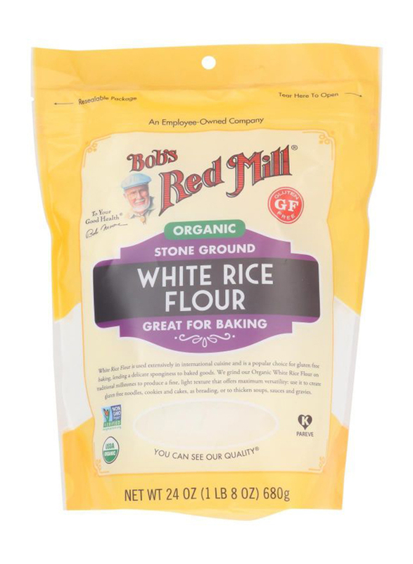 Bob's Red Mill Organic Stone ground White Rice Flour, 24Oz