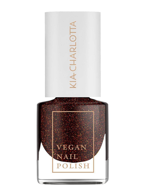 Kia Charlotta Vegan Nail Polish, 5ml, Up All Night, Brown