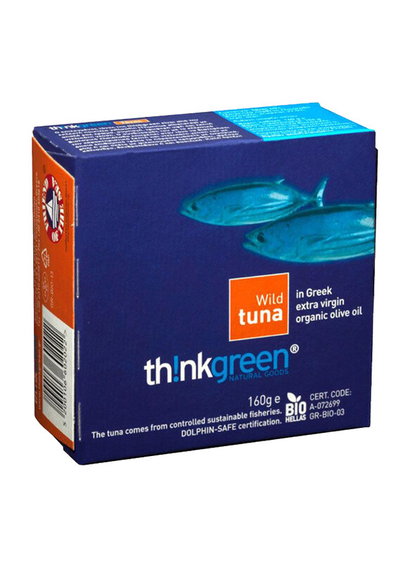 Think Green Tuna Fos in Organic Greek Extra Virgin Olive Oil, 160g