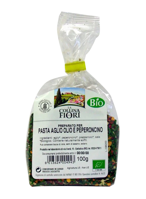 Cerretto Organic Mix for Pasta Aglio, Olio & Peperoncino Gluten, 100g