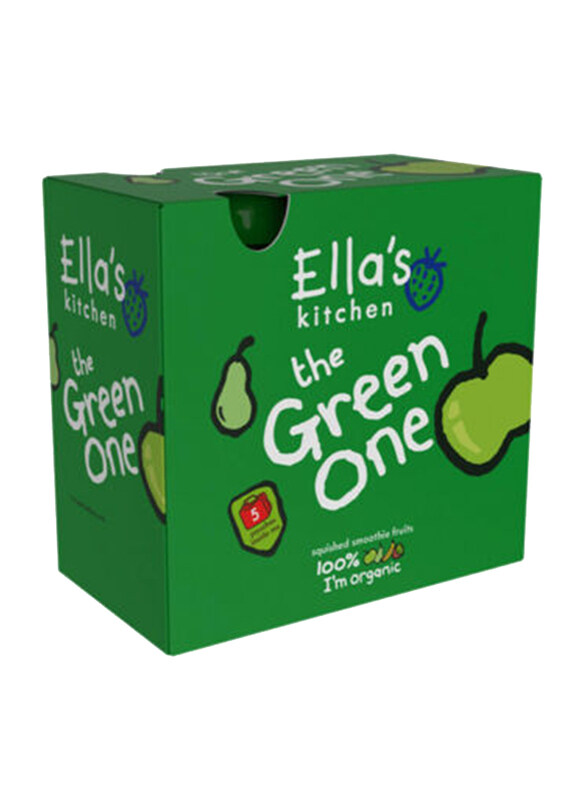 

Ella's Kitchen The Green One Squished Smoothie Fruits, 5 Packs x 90g