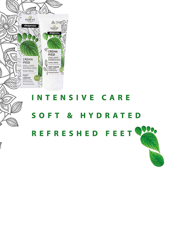 Natyr Shea Butter and Mint Foot Cream, 75ml